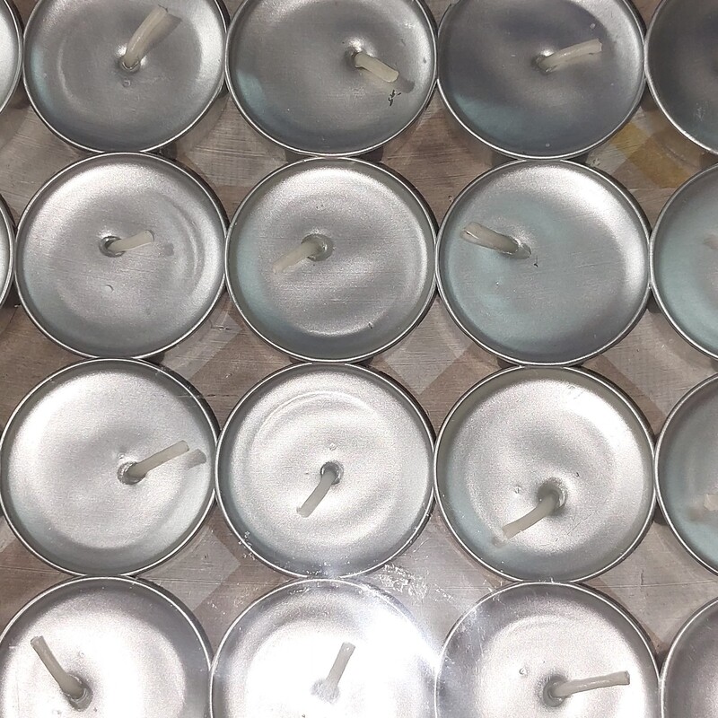 شمع های وارمر 50عددی در رنگهای نقره ای وسفید