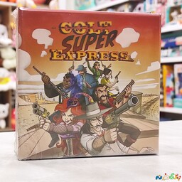 بازی کارتی colt express نسخه ایرانی شرکت Meeple king برای 3 الی 7 نفر