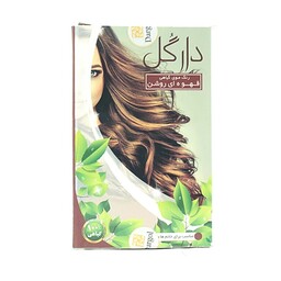 رنگ موی طبیعی رنگ مو گیاهی دارگل تقویت کننده مو رنگ مو قهوه ای روشن(120گرم)