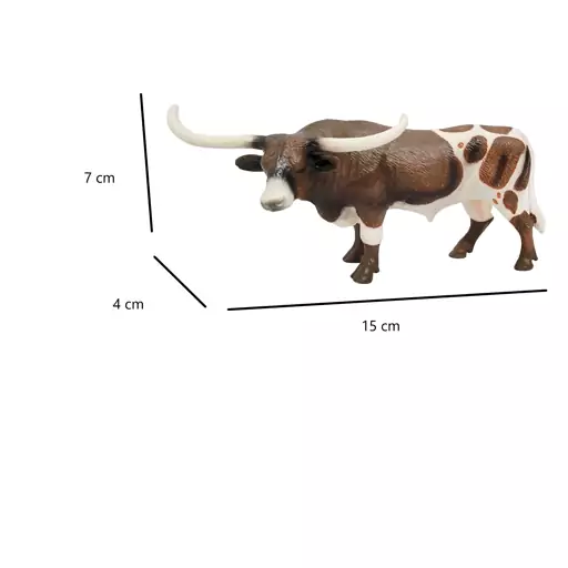 فیگور گاو شاخ بلند تگزاس برند انیمال پارادایس کد 0909