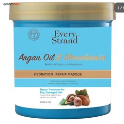 ماسک آبرسان مو روغن آرگان و ماکادمیا اوری استرند Every Strand Hydrating وزن 425 گرم

