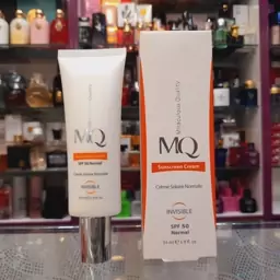 کرم ضدافتاب MQ ام کیو SPF50  بی رنگ،اینویزیبل 55 میل انواع پوست