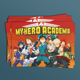 پوستر سایز A4 انیمه My Hero Academia