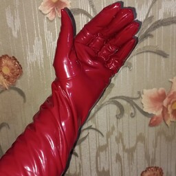 دستکش چرم قرمز