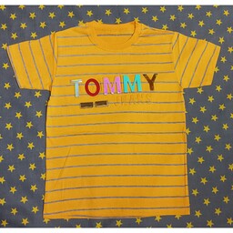 تیشرت پسرانه طرح تامی  سایز 55 و 60  و 65دارای رنگبندی