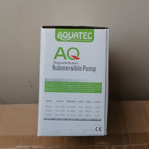 واتر پمپ آکواریوم آکواتک مدل AQ205 ا Submersible Aquarium Pumps Aquatec AQ205
