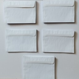 پاکت نامه ساده در بسته های 25 عددی