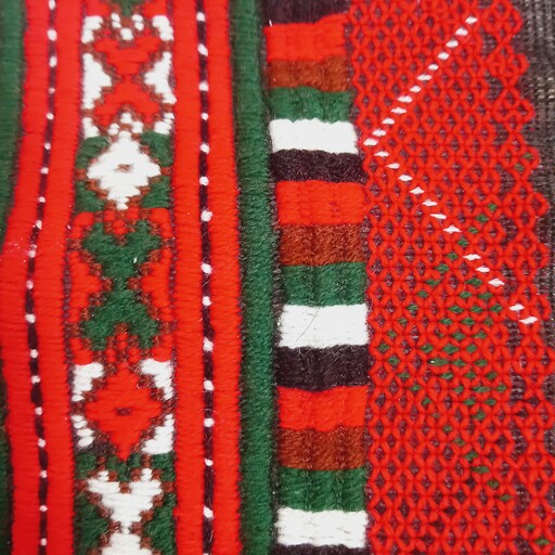 دم آستین یا پنل سوزن دوزی بلوچی رنگ سنتی  مناسب نصب روی دم آستین بسیار زیبا 
