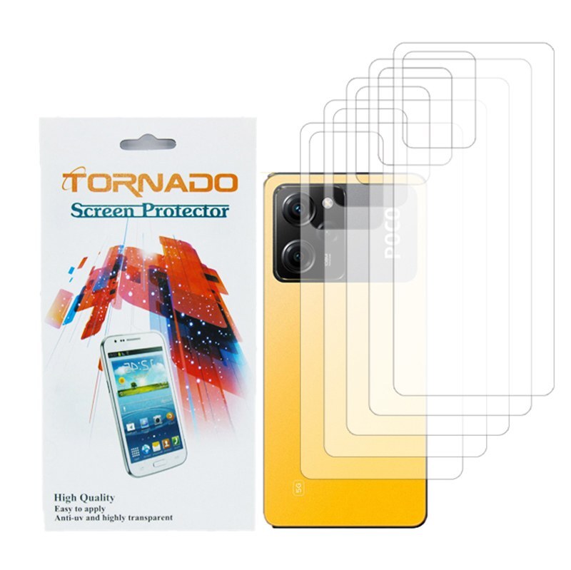 محافظ پشت گوشی تورنادو مدل نانو گلس مناسب شیائومی Poco X5 Pro بسته 5 عددی