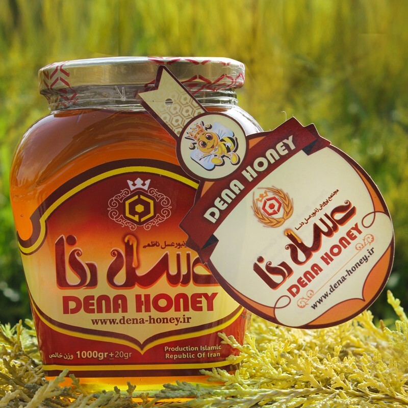 عسل پروش ملکه صادراتی دنا نیم کیلویی
