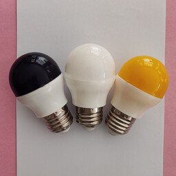 لامپ شب خواب ال ای دی 3 وات اعتماد نوین (بسته 3عددی سفید و زرد و بنفش)