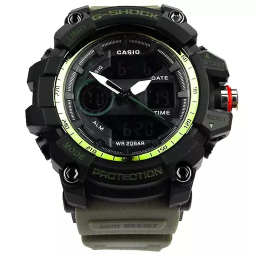 ساعت کاسیو جی شاک سبز مشکی  کد G Shock Green 019