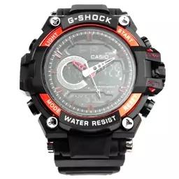 ساعت کاسیو جی شاک مشکی قرمز دو زمانه کد G Shock Red 028