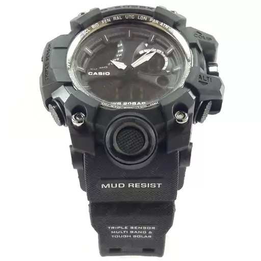 ساعت کاسیو جی شاک مشکی کامل دو زمانه کد G Shock Black 032