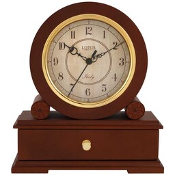 ساعت رو میزی چوبی لوتوس. هزینه ارسال با مشتری محترم(پسکرایه)
