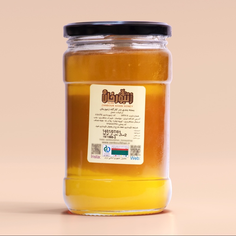 عسل طبیعی مرکبات 900 گرمی زنبور خان