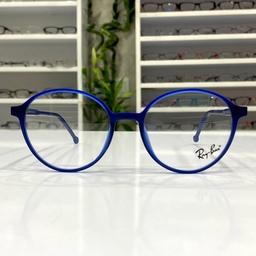 فریم عینک طبی کائوچویی رنگ آبی طرح دایره ای جنس tr90 کاملا ژله ای بسیار سبک و مقاوم به ضربه کاری خاص  در عینک کاسپین 