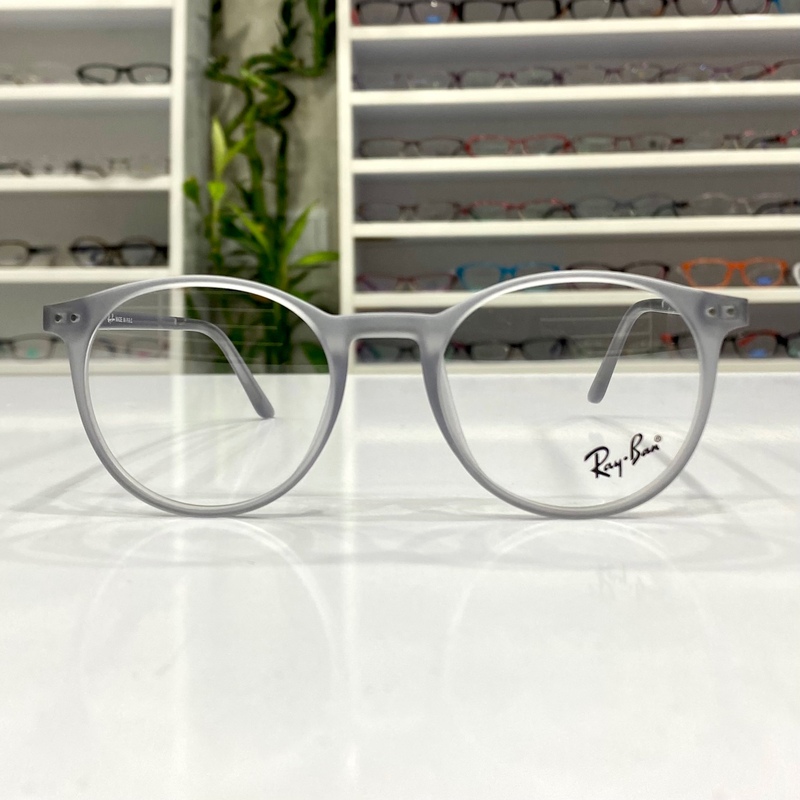 فریم عینک طبی کائوچویی جنس درجه یک رنگ خاکستری طرح نیم دایره ای در عینک کاسپین بوشهر 