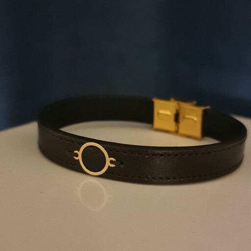 دستبند طلا مردانه طرح دایره