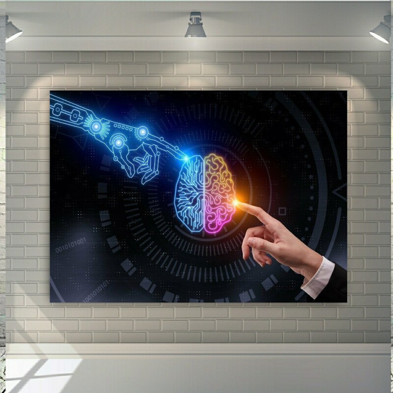 پوستر دیواری طرح تکنولوژی مدل هوش مصنوعی کد 84
