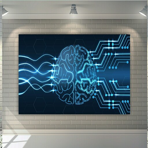 پوستر دیواری طرح تکنولوژی مدل هوش مصنوعی کد 80