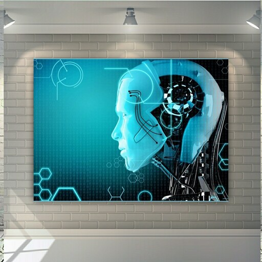 پوستر پارچه ای طرح تکنولوژی مدل هوش مصنوعی کد88