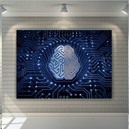 پوستر پارچه ای طرح تکنولوژی مدل هوش مصنوعی کد 90