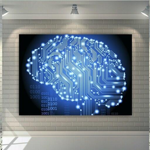 پوستر پارچه ای طرح تکنولوژی مدل هوش مصنوعی کد87