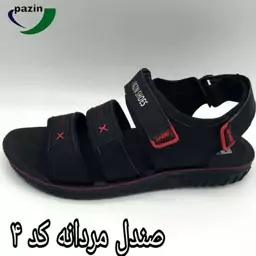 کفش صندل مردانه طبی مدل sport  سه بندی مشکی  با زیره پی یو 