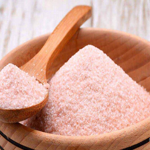 نمک صورتی هیمالیا پودری نمکدانی 1000 گرمی سرشتا پیشگیری و بهبود دیابت و قندخون و تیروئید کم کار و گرفتگی عضلات 