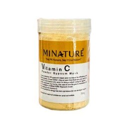 ماسک گچی روشن کننده عصاره ویتامین سی برند میناتور MINARURE حجم 500گرم
