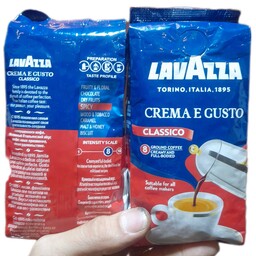 قهوه لاوازا کرما گوستو ایتالیایی دان آسیاب نشده 250گرمی