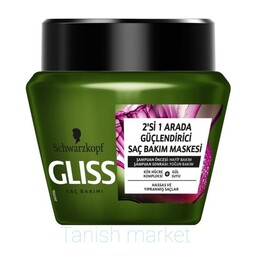 ماسک مو گلیس GLISS مدل bio-tech مخصوص موهای آسیب دیده حجم 300 میل

