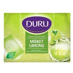 صابون دورو Duru اصل ترک بسته 4 تایی 600 گرمی بارایحه لیمو