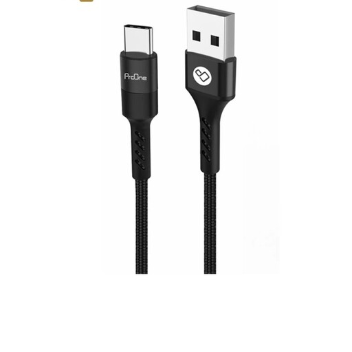 کابل شارژ USB به TYPE-C پرووان مدل pcc345c طول 1 متر