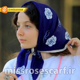روسری دخترانه - نخی - قواره 70 - ارسال رایگان - برند میس رز طرح توپی رونیا