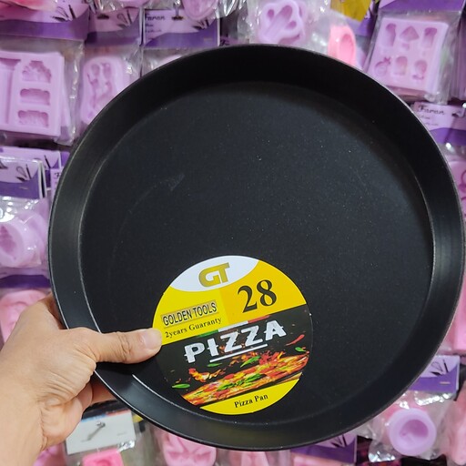 قالب پیتزا فلوت درجه یک دهانه28 کف 25 کیفیت عالی 
