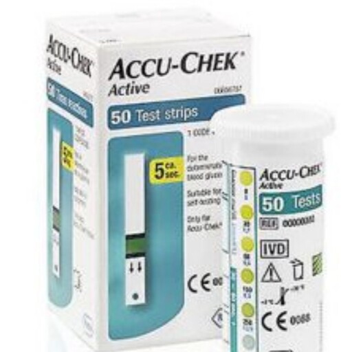 نوار تست قند 50 عددی ACCU-CHEK ACTIVE 