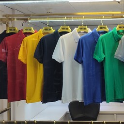 تی شرت یقه دار  جودون جنس پنبه پلی استر دد 8 رنگ و 5 سایز