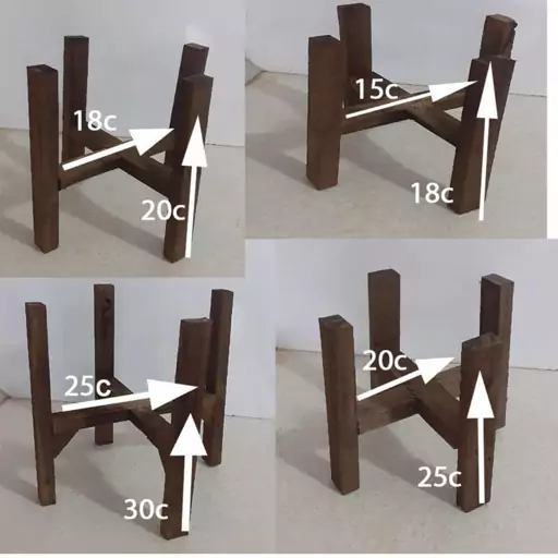 استند گلدان مدل افرا مجموعه چهار عددی 