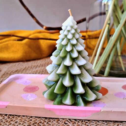 قالب سیلیکونی درخت کاج بهترین مدل دکوری پاییزی و زمستانی و کریسمس مخصوص شمعسازی رزین مجسمه سازی و صابون سازی