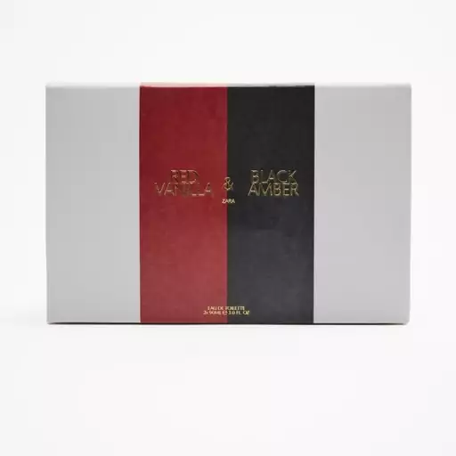 ادکلن برند زارا وانیل قرمز و امبر سیاه ZARA RED VANILLA EDT 90 MLو ZARA BLACK AM