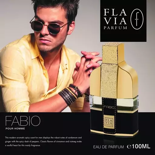 ادکلن مردانه فابیو پورهوم برند فلاویا Fabio pour Homme by flavia