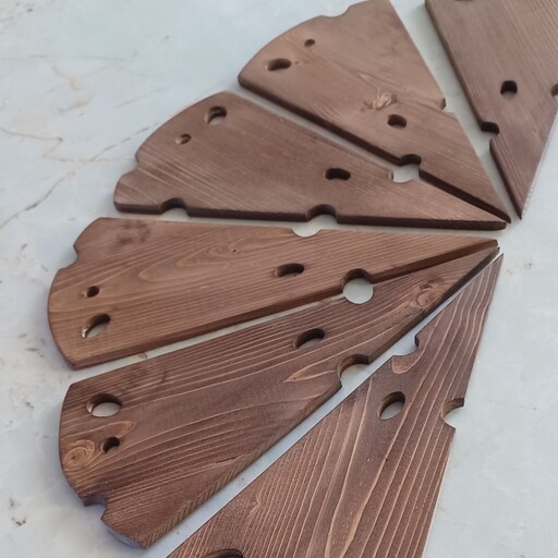 تخته سرو چوبی دستساز ست 6تایی چوب روسی صنایع دستی بیاتانی