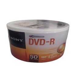 DVDخام سونی بسته 50 عددی ظرفیت 4.7GB سرعت ذخیره 16X وارداتی از کشور تایوان است