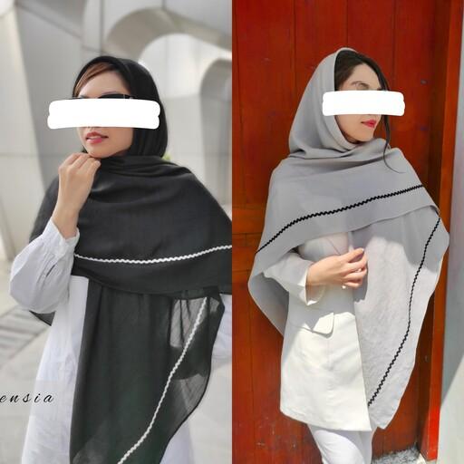 روسری نخی ساده( افرا)باپارچه وارداتی اسلپ در رنگ بندی متنوع 