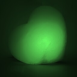 آباژور سنگ نمک قلبی (سبز)