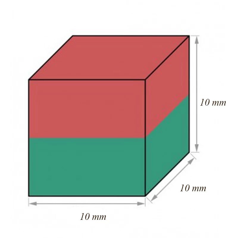 آهنربا نئودیمیوم 10x10x10 میلیمتر سوپر مگنت مکعبی بسته 2 عددی،نگهدارنده ابزار