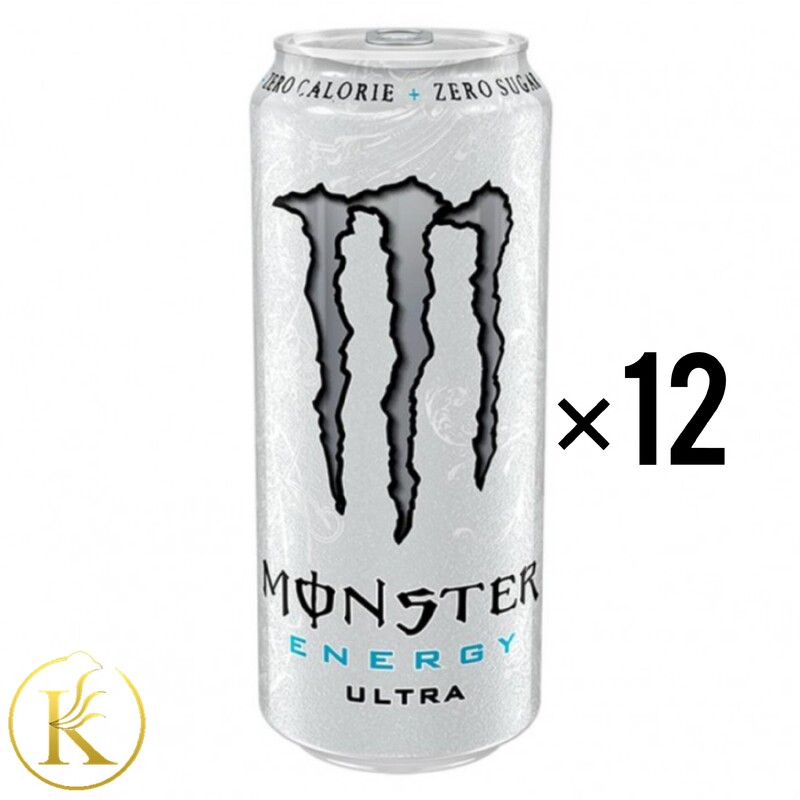 نوشیدنی انرژی زا بدون قند و کالری سفید مانستر 500 میل باکس 12 عددی monster