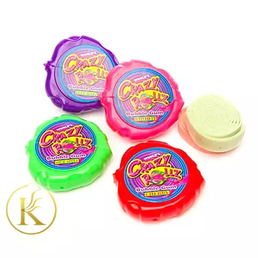 آدامس بادکنکی متری کریزی رولز Crazy Rollz bubble gum

